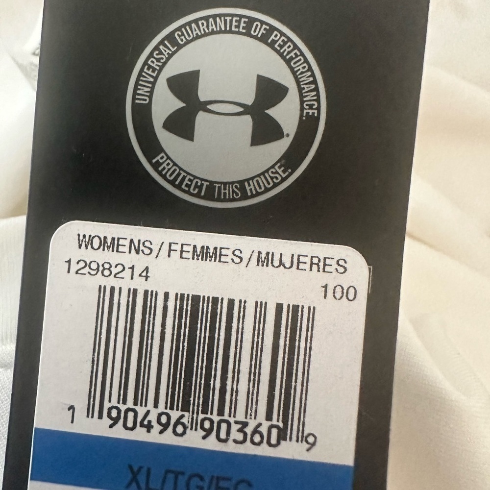 Under Armour Women's ColdGear Armour Crew Long Sleeve Shirt in White size XL - Picture 2 of 4